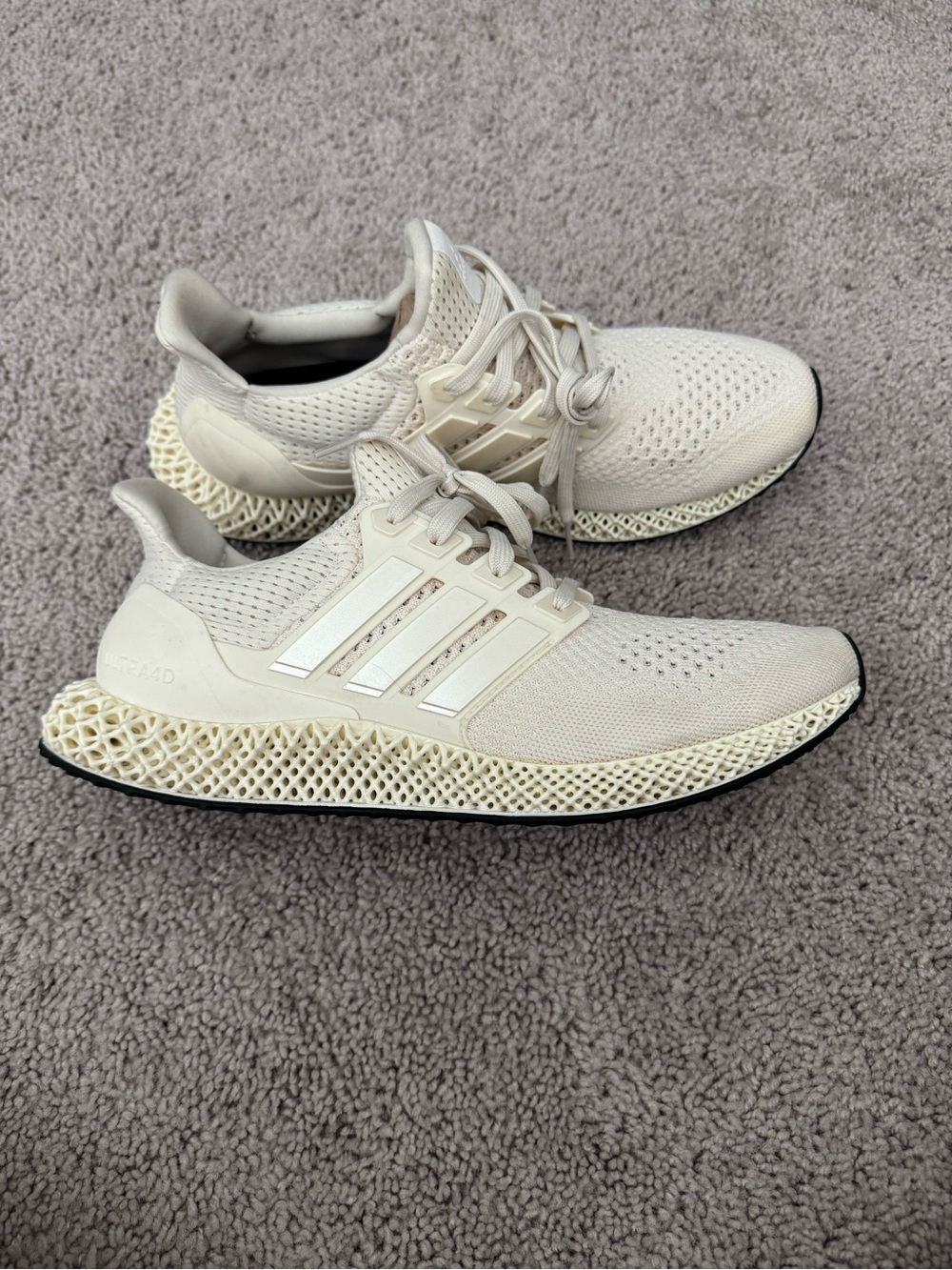 adidas Ultra 4D Cream Running Shoes
